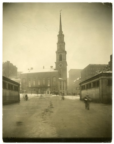 Église de Park Street, USA, vers 1902-10 (photo gélatino-argentique) - Jessie Tarbox Beals