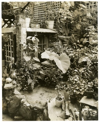 Piscine montrant la terrasse Maison de George et Mary Stonehill, Greenwich Village, New York, USA, c.1936-37 - Jessie Tarbox Beals