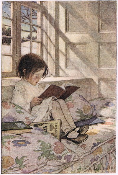 Une fille lisant, de 