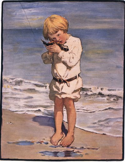 La découverte de Billy était une mouette, avec une aile blessée - Jessie Willcox Smith