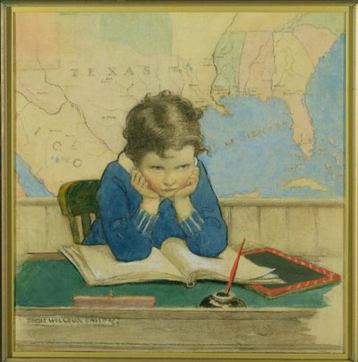 Illustration de couverture pour le magazine Good Housekeeping, octobre 1928 - Jessie Willcox Smith
