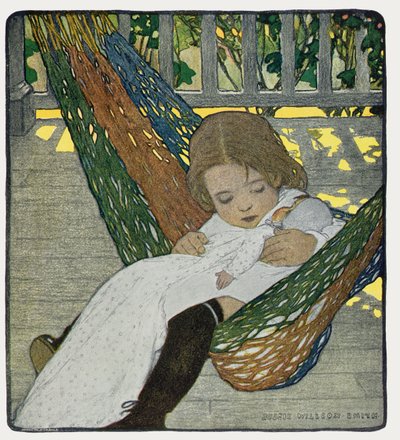 Bercer une poupée pour dormir - Jessie Willcox Smith