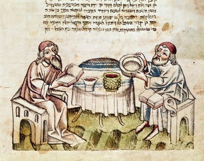 Judaïsme : "deux rabbins célèbrent Pâque avec la cérémonie du Seder" Miniature d