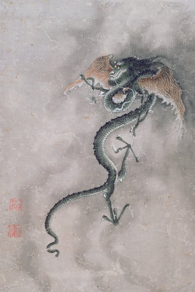 Un dragon ailé, d