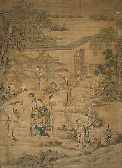 Les femmes regardent les peintures - Jiao Bingzhen