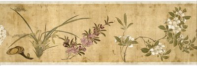 Cent fleurs, début du XVIIe siècle (détail) - Jiayan Chen