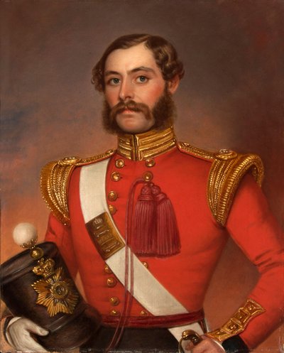 Lieutenant William Munro, 39e régiment de pied (Dorsetshire), vers 1844 - Jivan Ram