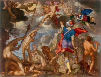 La bataille entre les dieux et les géants, vers 1608 - Joachim Anthonisz Wtewael