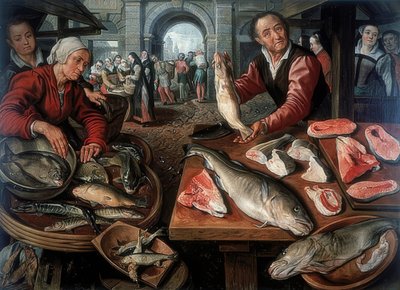 Marché aux poissons. 1599 - Joachim Beuckelaer