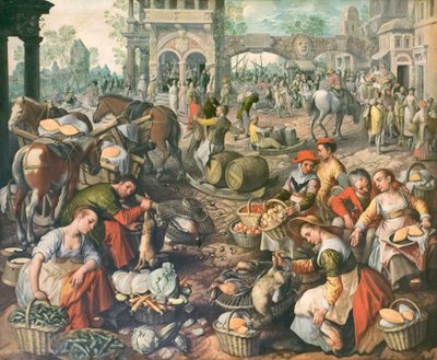 Place du marché, Joachim Beuckelaer - Joachim Beuckelaer