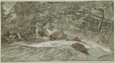 Rapides avec Branches Surplombantes (verso) - Joachim Franz Beich