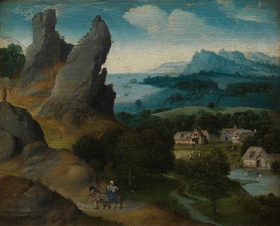 Paysage avec la Fuite en Égypte - Joachim Patenier