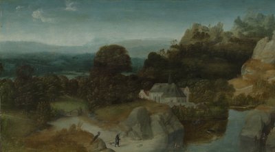 Paysage avec la Tentation de Saint Antoine Abbé - Joachim Patinir (workshop of)
