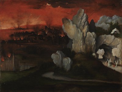 Paysage avec la destruction de Sodome et Gomorrhe - Joachim Patinir