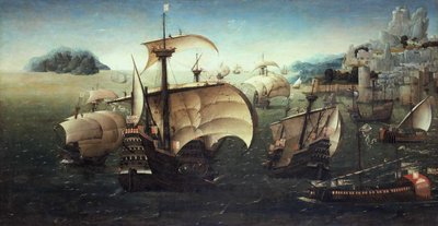Caraques portugaises au large d