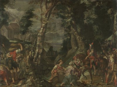 Rencontre entre David et Abigail - Joachim Wtewael or Utewael