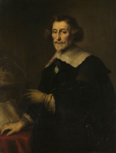 Portrait de Pieter Corneliszoon Hooft, bailli de Muiden, historien et poète - Joachim von Sandrart (I) (copy after)
