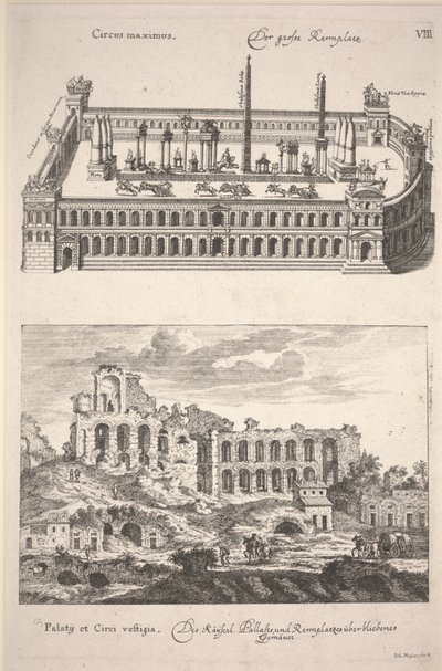 Illustration de "Des Alten und Neuen Roms Grosser Schau-Platz" par Joachim von Sandrart - Joachim von Sandrart