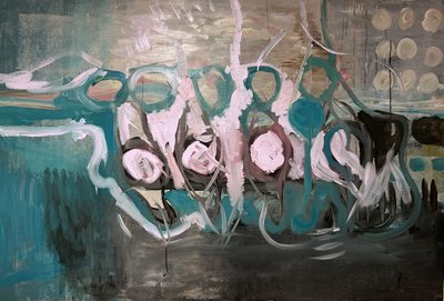 Formes organiques bleu sarcelle - Joackim Schou Dahle