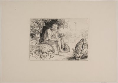 Adam parmi les animaux - Joakim Frederik Skovgaard