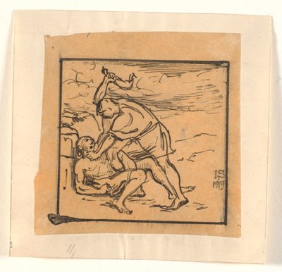 Caïn tue Abel - Joakim Frederik Skovgaard