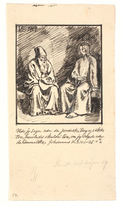 Christ et Nicodème - Joakim Frederik Skovgaard