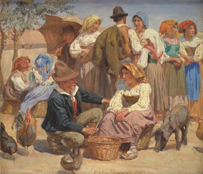 Marché à Sora - Joakim Frederik Skovgaard