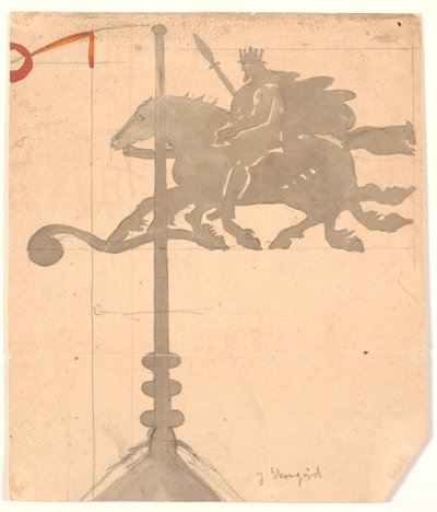 Odin sur Sleipnir. Girouette à l