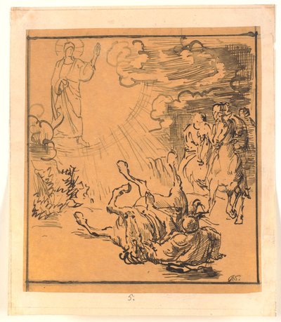 La conversion de Saul - Joakim Frederik Skovgaard
