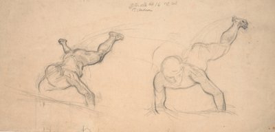 Deux études de garçons rampants (ou anges volants) - Joakim Frederik Skovgaard