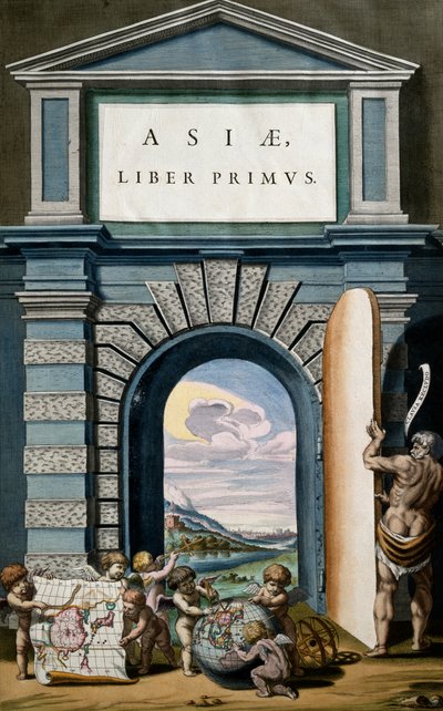Asiae (Asie), Livre I, page de titre du Volume X, Atlas Maior, par Joan Blaeu (1596-1673) - Joan Blaeu