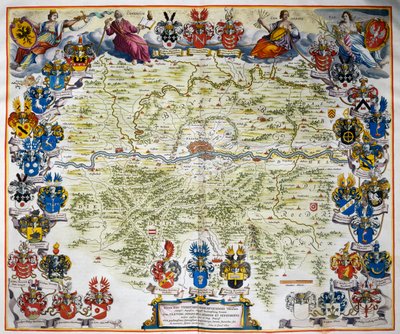 Francfort et son territoire - Joan Blaeu