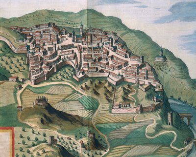 Carte de Narni de Theatrum civitatum et admirandorum Italiae par Joan Blaeu, gravure - Joan Blaeu