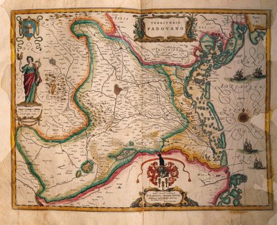 Carte du domaine padouan de Theatrum civitatum et admirandorum Italiae - Joan Blaeu