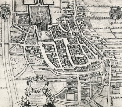 Carte de Racconigi, Gravure par Joan Blaeu, Italie - Joan Blaeu