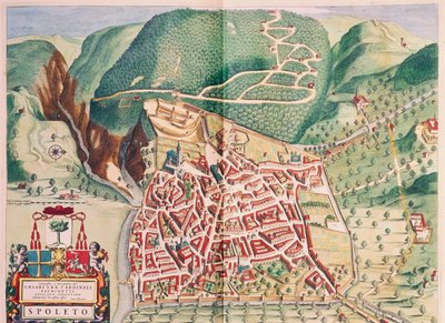 Carte de Spoleto de Theatrum civitatum et admirandorum Italiae - Joan Blaeu