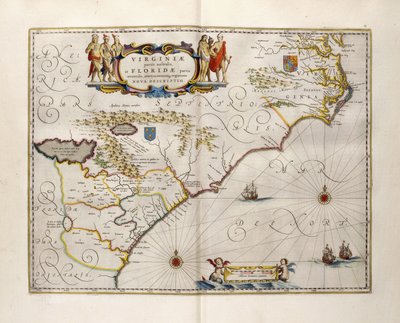 Carte de la Virginie et de la Floride, 1667 - Joan Blaeu