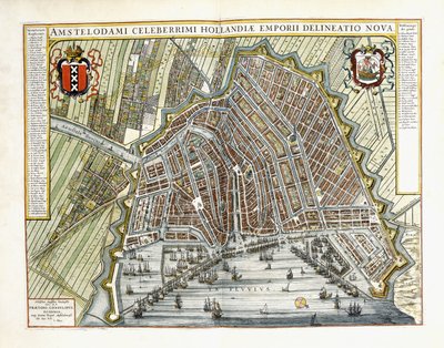 Plan et vue des villes et bâtiments de Hollande et des Pays-Bas, 1649 - Joan Blaeu
