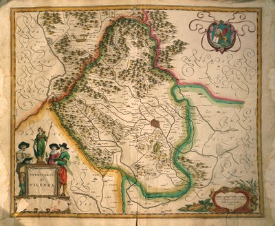 Province de Vicence du Theatrum civitatum et admirandorum Italiae par Joan Blaeu, gravure - Joan Blaeu