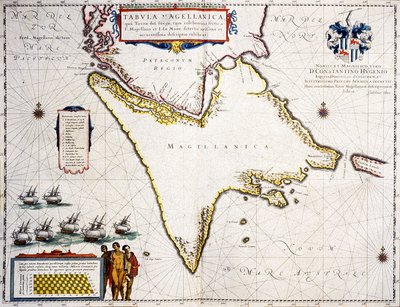 Tabula Magellanica : carte du détroit de Magellan - Joan Blaeu