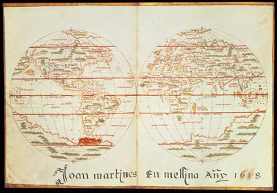 Carte du monde (stylo et encre sur papier) - Joan Martines