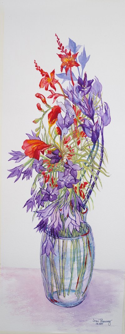 Agapantha companulatus et Crocosmia, 2015 - Joan Thewsey