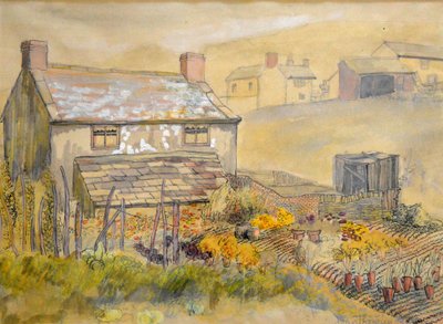 Cottage de la lande, 2014 (stylo, encre et aquarelle) - Joan Thewsey