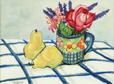 Rose rouge et deux poires, 2008 - Joan Thewsey