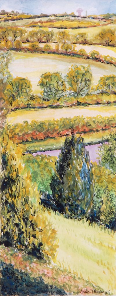 Paysage du Suffolk, vue depuis la fenêtre avant, 2000 - Joan Thewsey