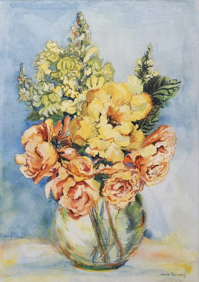 Roses jaunes et mufliers - Joan Thewsey