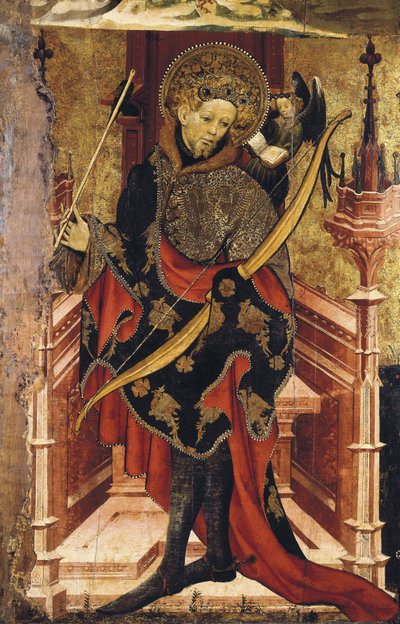 Saint Sébastien et Crucifixion. c.1417-25 - Joan or Juan Mates