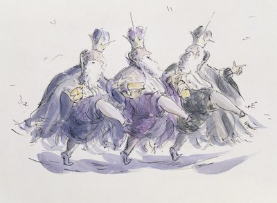 Trois rois dansant une gigue - Joanna Logan