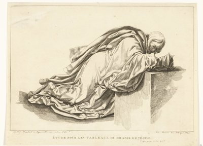 Figure agenouillée, Étude pour les tableaux du drame de Jésus - Joannes Bemme