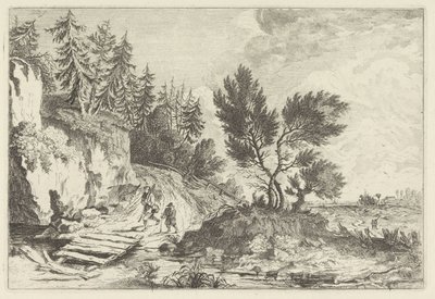 Deux promeneurs près d